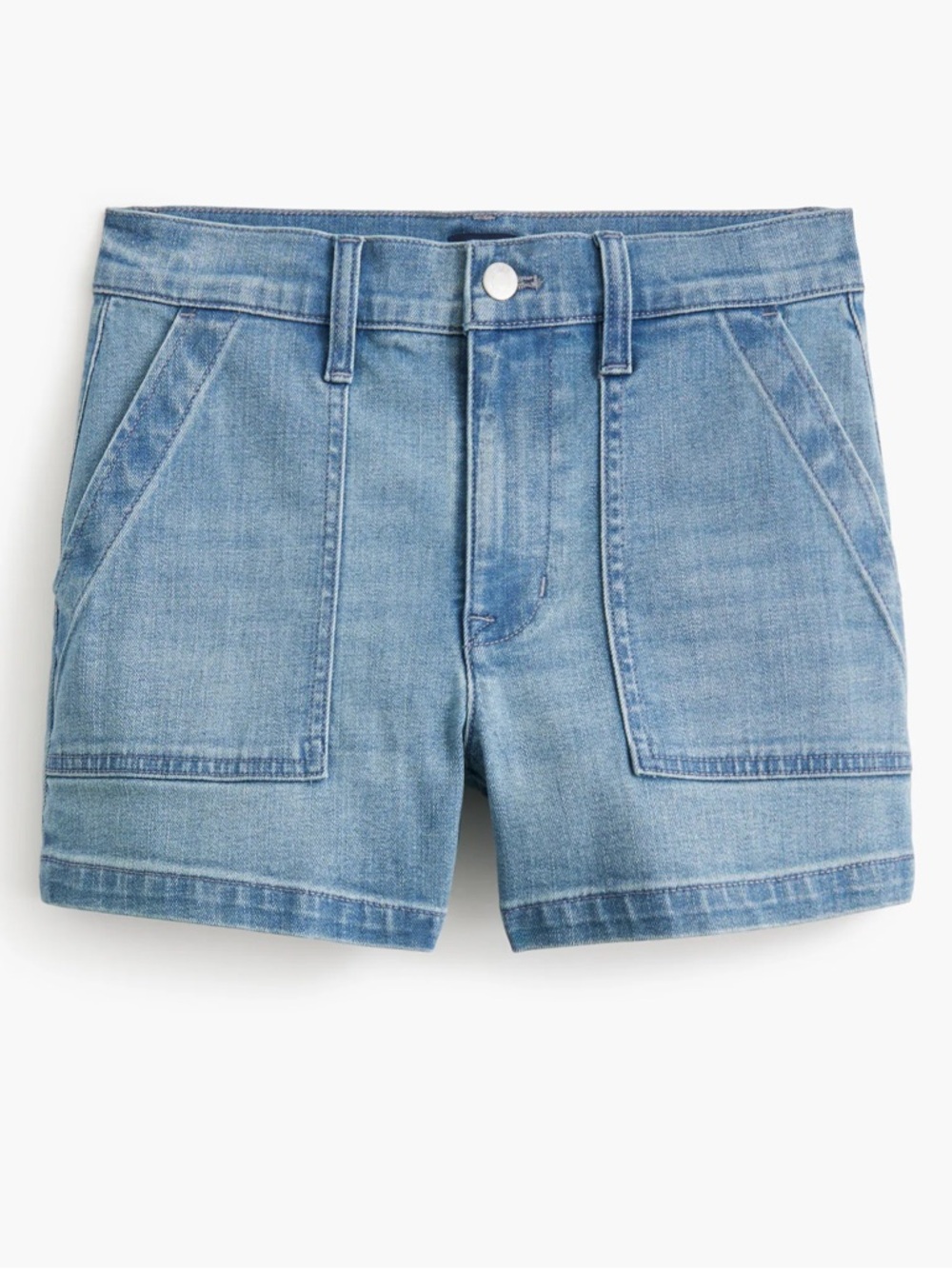J.Crew Factory Utility Denim Shorts -28 Cyan Wash